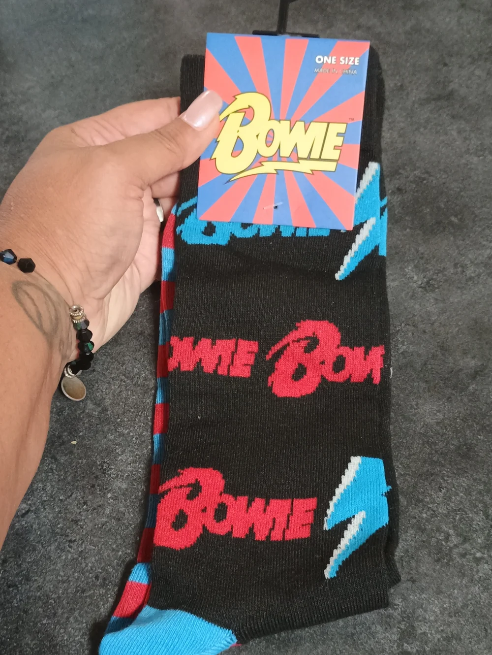 Bowie Graphic Logo Socks - Picture 1 of 3